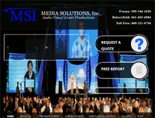 Tablet Screenshot of msieventproductions.com